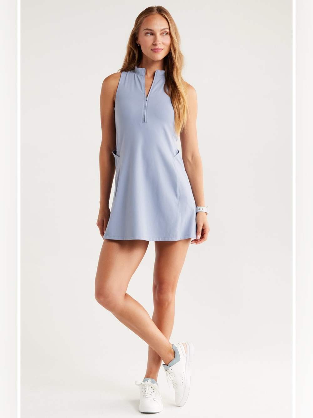Zella Recreation Mini Dress & Shorts Set Size XL Blue Tempest